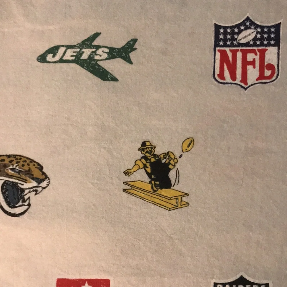 Pottery Barn Teen NFL Football Pillowcases Shams Jets Bengals Raiders Standard